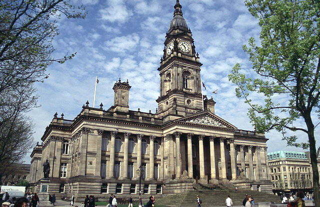 A photo of the town hall in Bolton