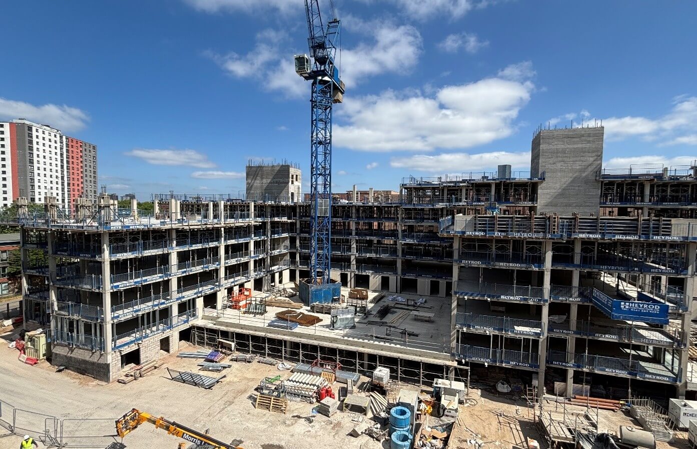 A photo of Tranquillity Manchester in MAY 2025 during the build phase