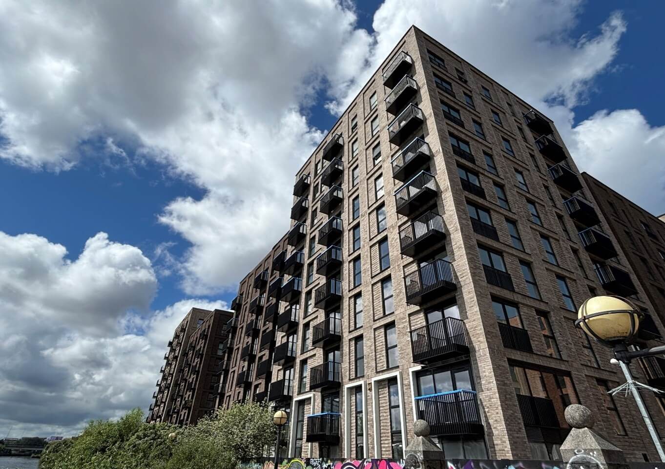 Apartment building development update at Berkeley Square, Salford